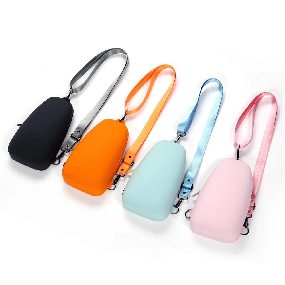 Eco-friendly Silicone Shoulder Bag Crossbody Bag Backpack Leisure Chest Travel Bag - Orange-10