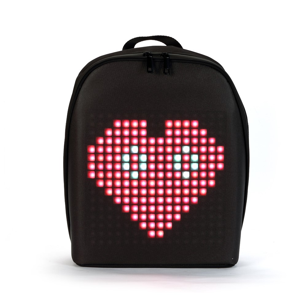 LED Display Screen Dynamic Backpack Walking Advertising Light Bag Business Laptop Backpack-8