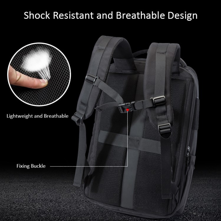 FANTECG BG-954 Laptop Backpack 17.3 Inch Waterproof Large Travel Backpack School Business Men's Backpack Gaming Computer Backpack-5