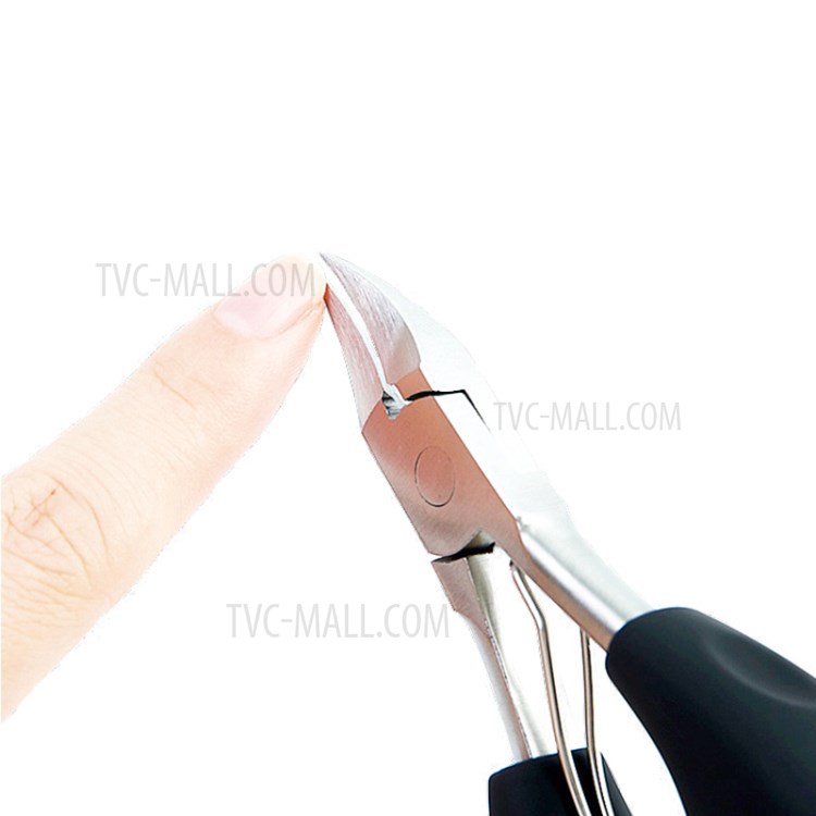 Pedicure Pliers Nail Scissors Practical Stainless Steel Olecranon Nail Clippers - Black-2
