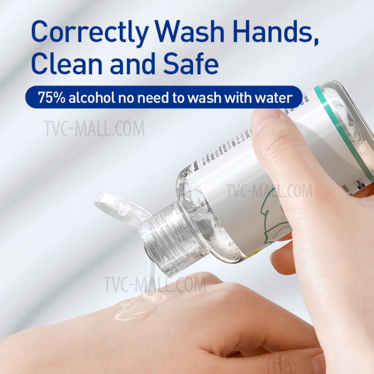 BASEUS 50ml Portátil Mano Antibacterial Gel Desinfectante 75% De Alcohol Sin Lavado-5