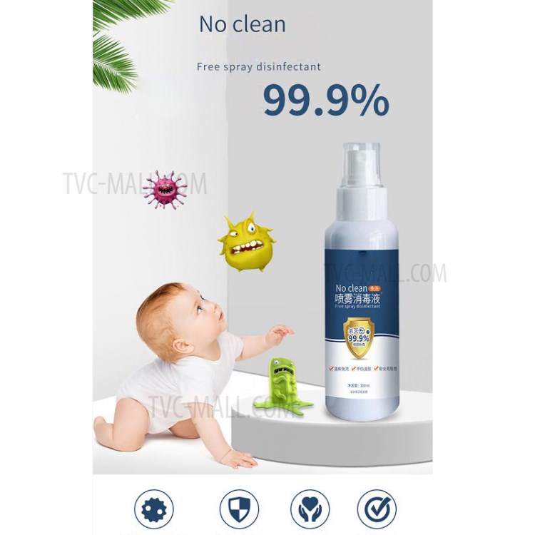 Portable Disinfectant Spray Effectively Destroying Virus Bacteria, 100ML-2