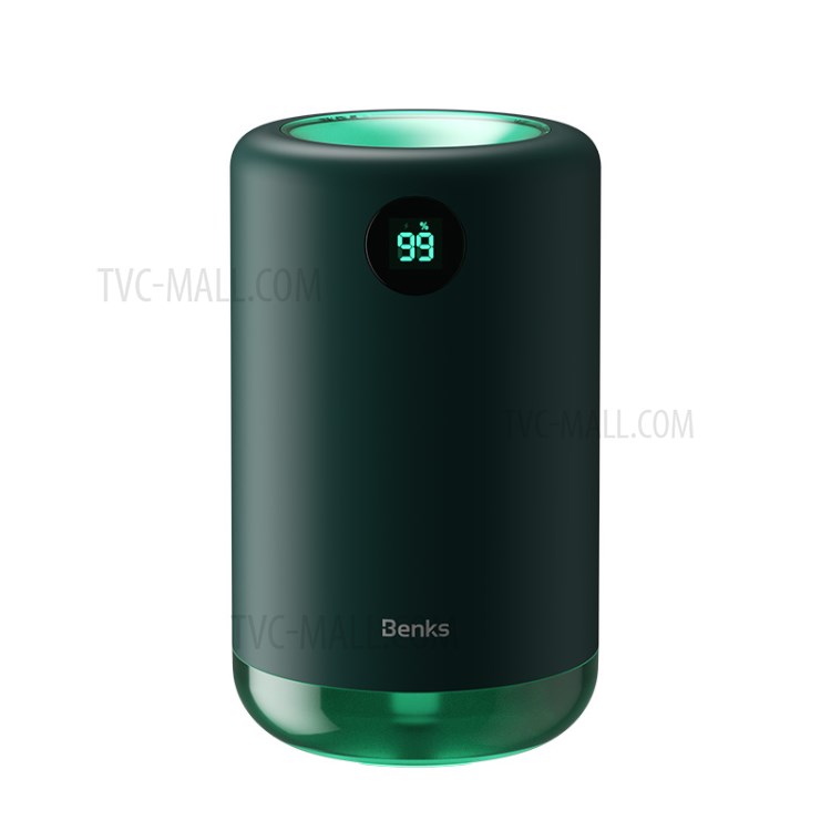 BENKS JS01 Power Digital Display Mini Humidifier with Night Light Function - Green-2