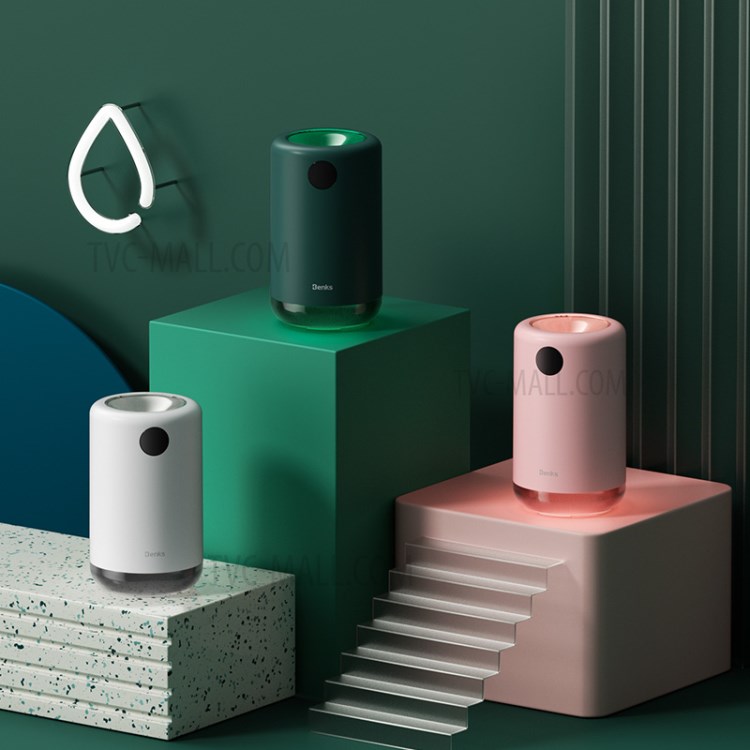 BENKS JS01 Power Digital Display Mini Humidifier with Night Light Function - Green-5
