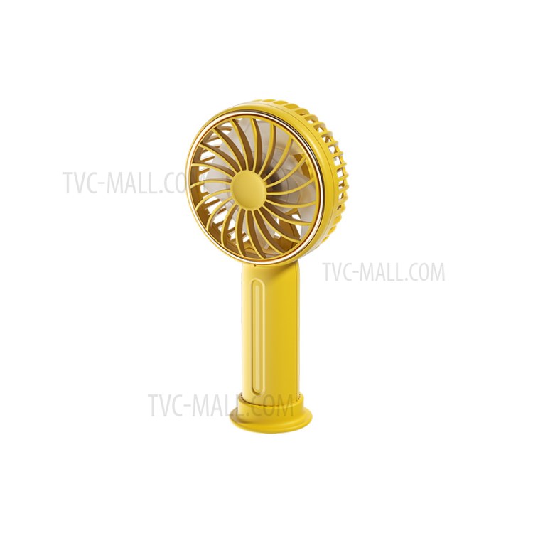 BENKS F22 Rechargeable Portable 3-Speed Mini Fan Outdoor Handheld USB Fan - Yellow-1