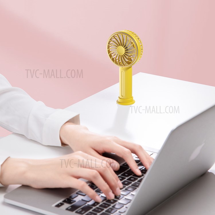 BENKS F22 Rechargeable Portable 3-Speed Mini Fan Outdoor Handheld USB Fan - Yellow-4