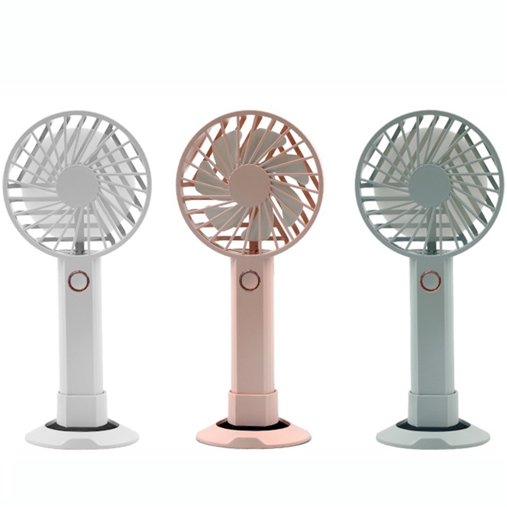 Y6 Summer Mini USB Fan de Bureau Rechargeable USB Ventilateur de Refroidissement à 3 Vitesses - Blanche