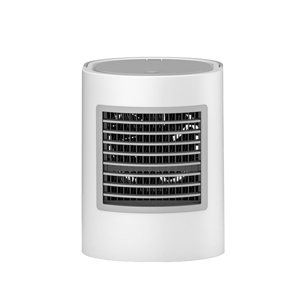 WT-F11 Handheld USB Mini Cooling Fan LED Light Humidifier Fan Home Office Desktop Air Cooler - Grey-1