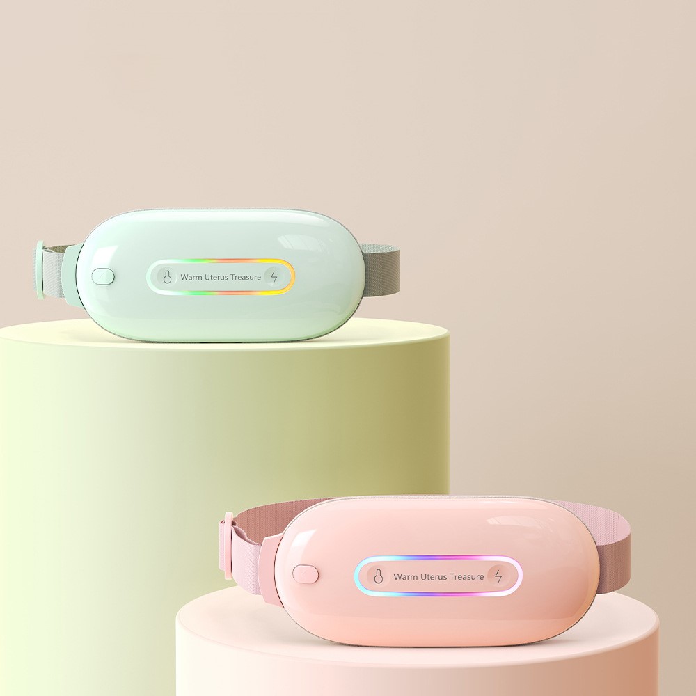 XXD-NG06 Electric Heating Uterus Massage Relieve Menstrual Pain Waist Abdomen Heating Belt with 3 Levels Adjustable - Pink-6