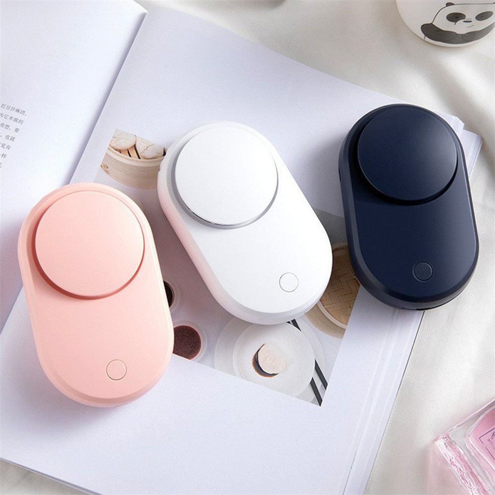 Portable Handheld Fan Electric Mini Summer Cooler with DIY Sticker Paper - Pink-5
