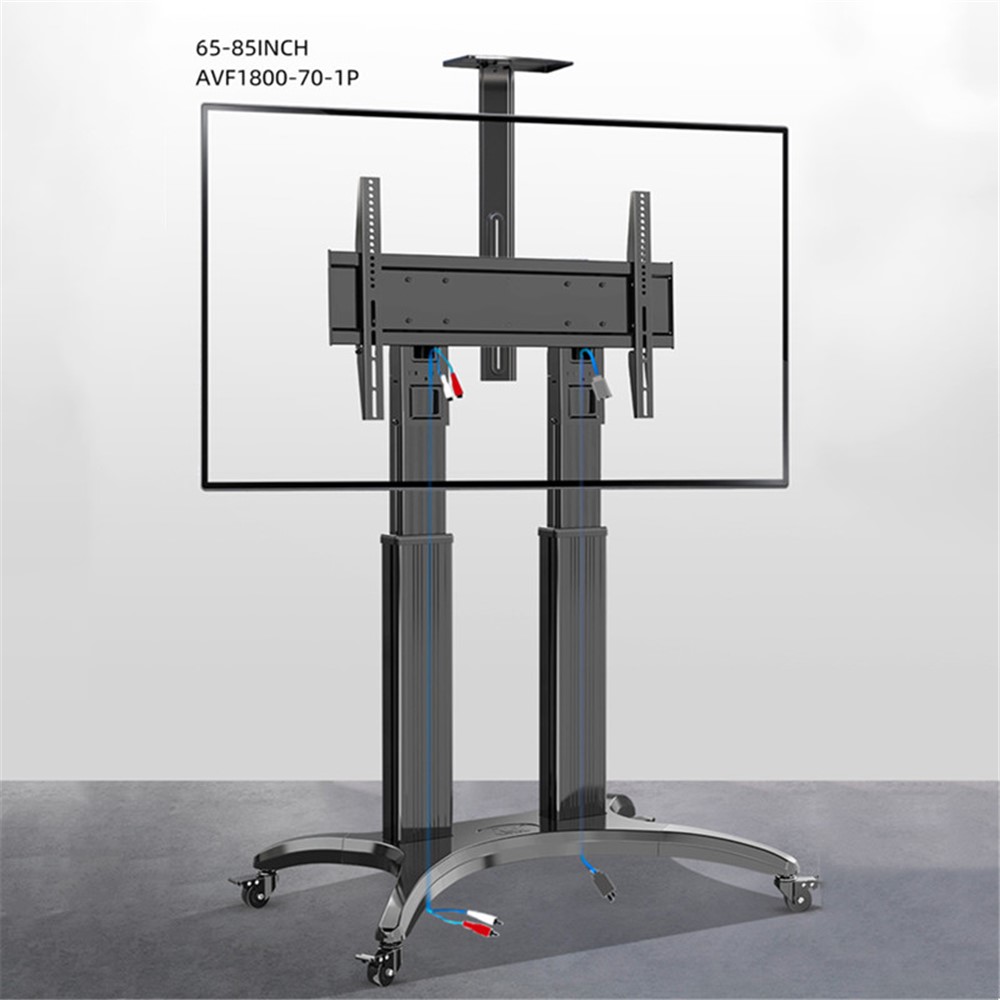 NORTH BAYOU AVF1800-70-1P Mobile TV Cart 65-85 Inch Free Lifting Aluminum Alloy TV Stand with Camera AV Shelf-3