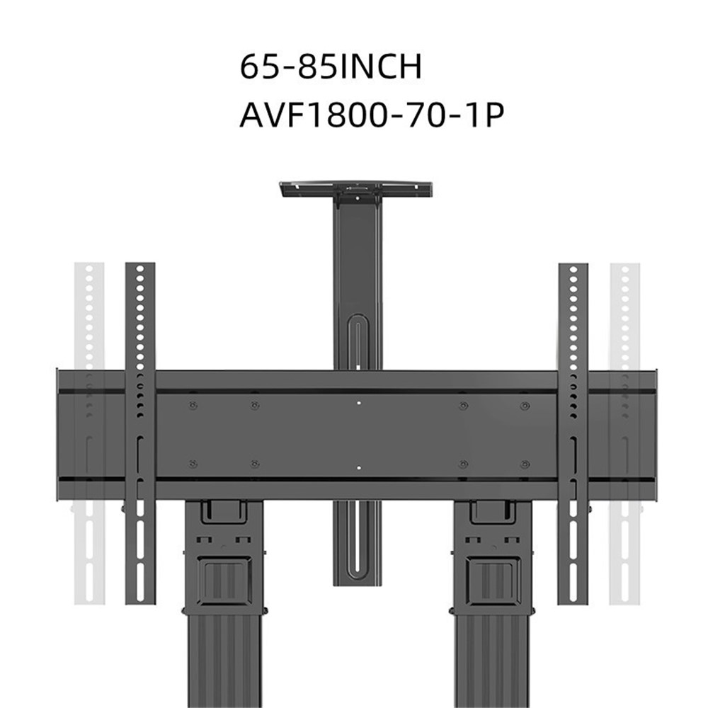NORTH BAYOU AVF1800-70-1P Mobile TV Cart 65-85 Inch Free Lifting Aluminum Alloy TV Stand with Camera AV Shelf-4