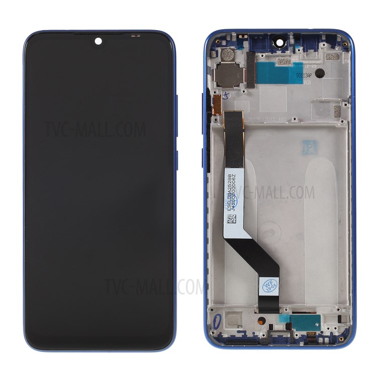 Pantalla LCD OEM Y Digitalizador De Ensamblado Del Elemento + Marco Para Xiaomi Nota Redmi 7 / Redmi Nota 7 Pro (India) - Azul-1