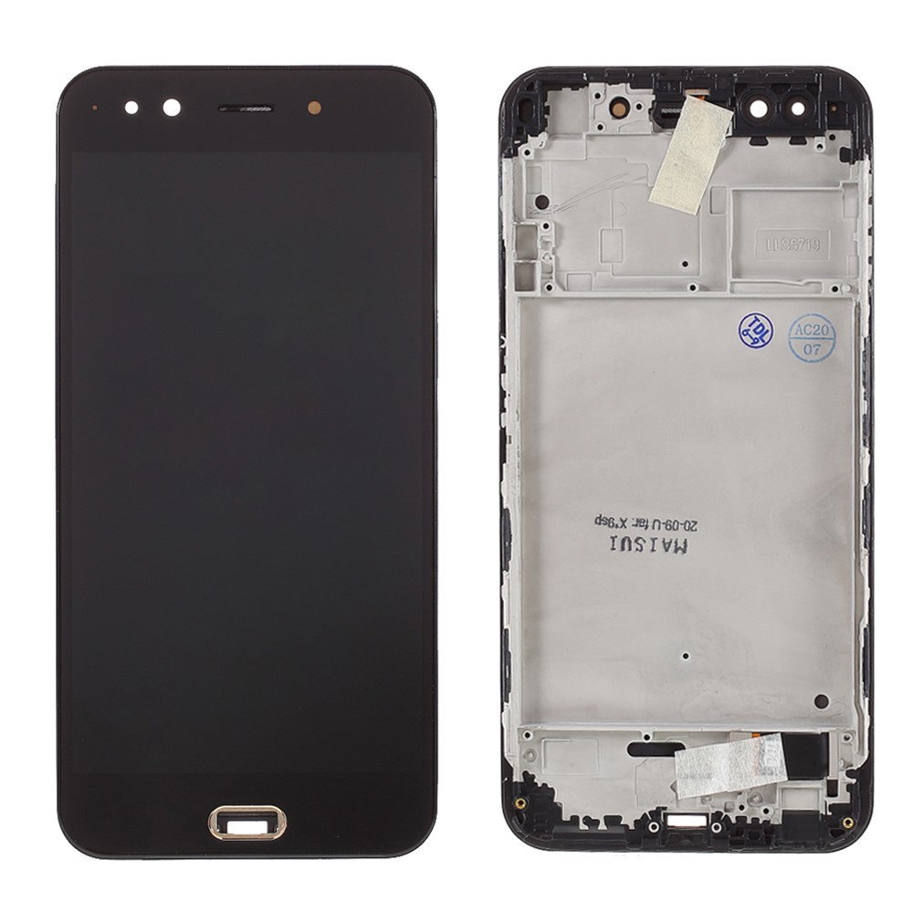 For Vivo X9s Plus LCD Screen and Digitizer Assembly with Frame Repair Part (In-cell Craft) - Black-1