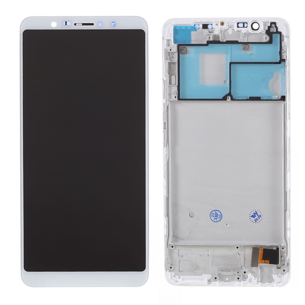 For Vivo X20 LCD Screen and Digitizer Assembly with Frame Replacement Part (In-cell Craft) - White-1