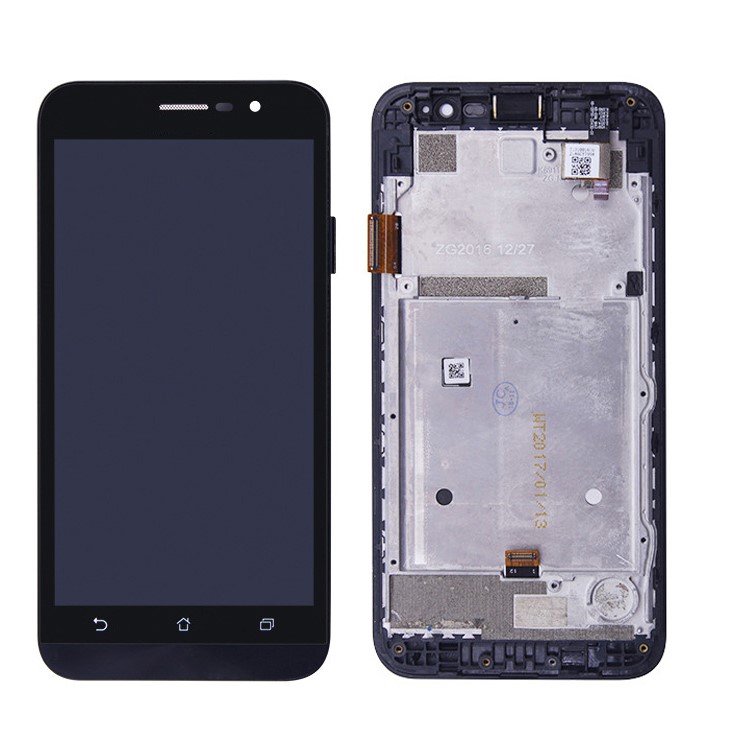 OEM LCD Screen and Digitizer Assembly + Frame Replacement for Asus Zenfone Go 5 Lite ZB500KG - Black-1