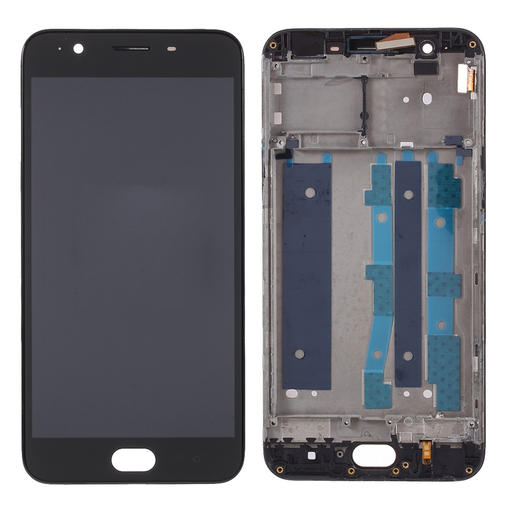 Assembly LCD Screen and Digitizer Assembly + Frame for Oppo A59 - Black-1