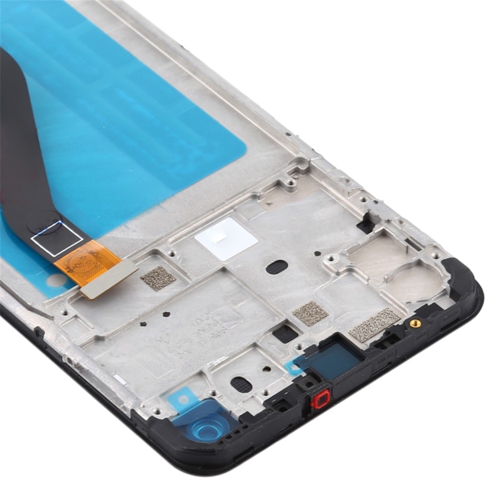 LCD Screen and Digitizer Assembly + Frame Replacement (without Logo) for Samsung Galaxy A21 A215 - Black-2