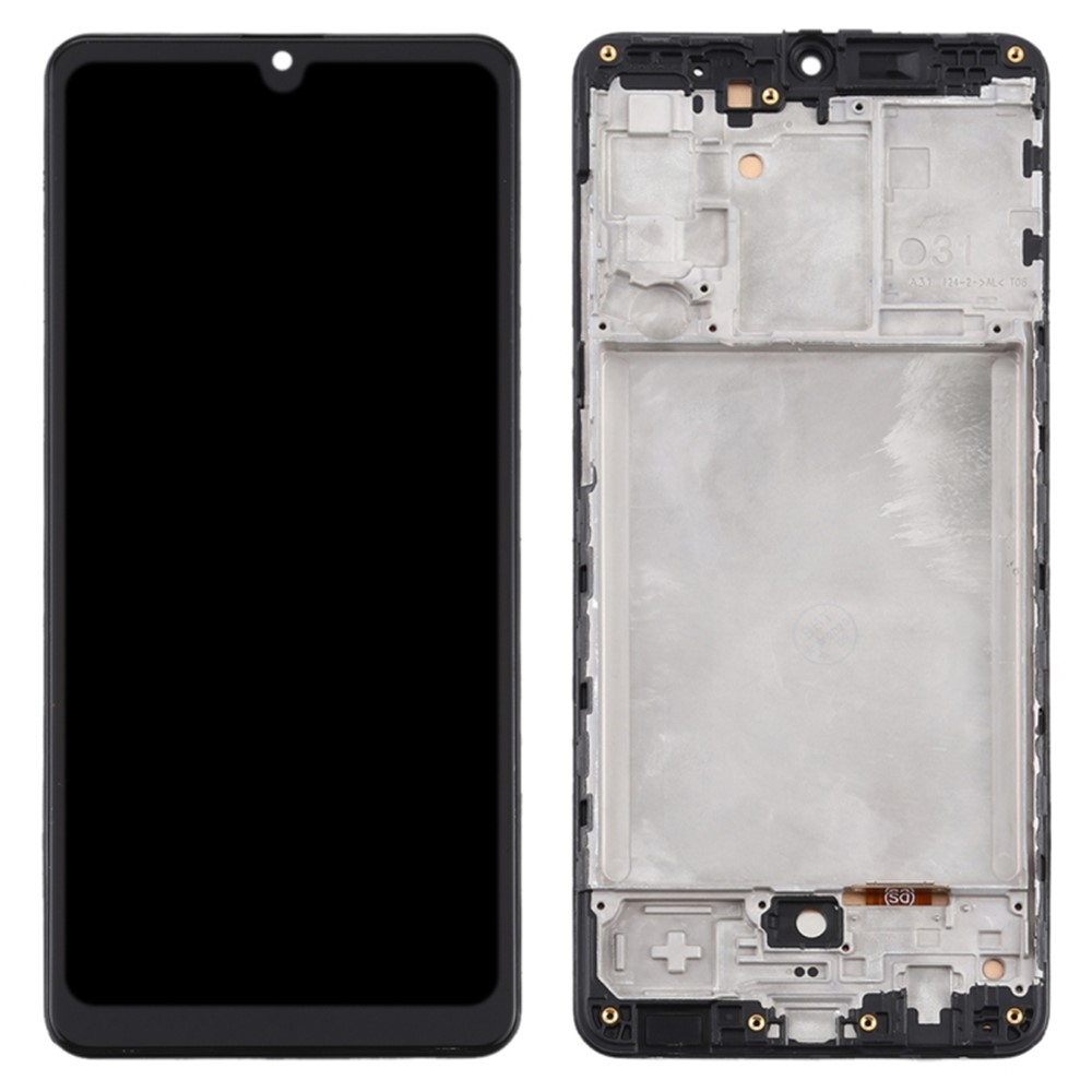 OEM LCD Screen and Digitizer Assembly + Frame (Without Logo) for Samsung Galaxy A31 A315 - Black-1