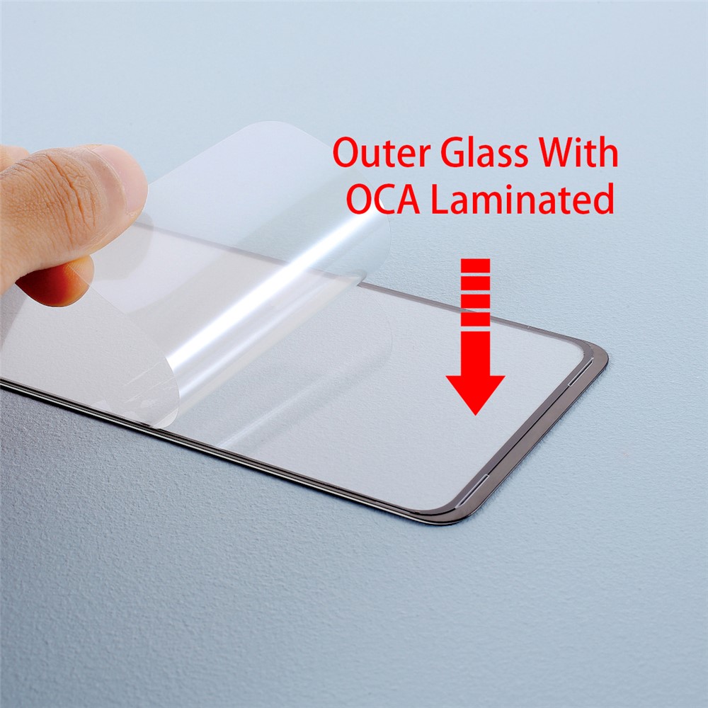 Bildschirmglaslinse + OCA-Klebstoffsatz Ersetzen Sie Einen Teil Für Xiaomi Redmi-Anmerkung 9s 2020 - Schwarz-7
