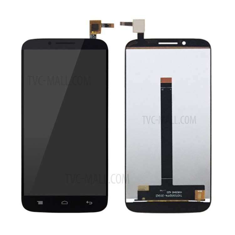 OEM LCD Screen and Digitizer Assembly Replacement (Without Logo) for Alcatel One Touch Flash Plus 7054 7054T - Black-1
