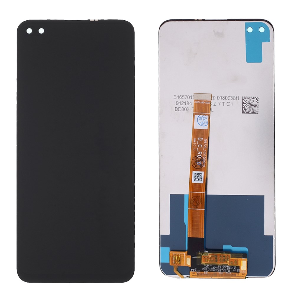 LCD Screen and Digitizer Assembly Spare Part for Realme 6 Pro - Black-1