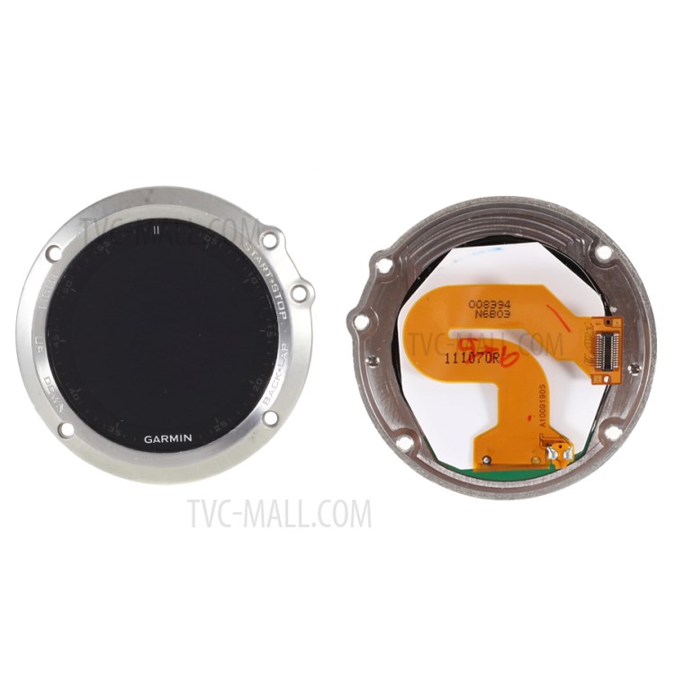 OEM LCD Screen and Digitizer Assembly with Frame for Garmin Fenix3 HR - Silver-1
