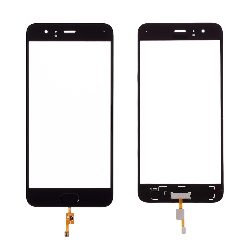 Digitizer Touch Screen Glass Replacement with Fingerprint Button Flex Cable for Xiaomi Mi 6 - Black-1