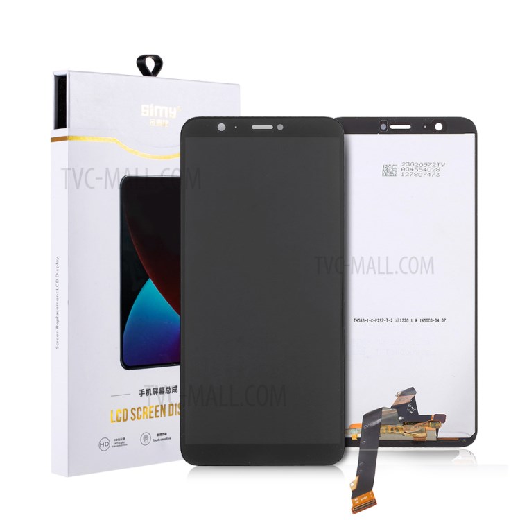 SIMY LCD Screen and Digitizer Assembly CE/RoHS/FCC Part (Incell Workmanship) for Huawei P Smart (2017) / Enjoy 7S - Black-1