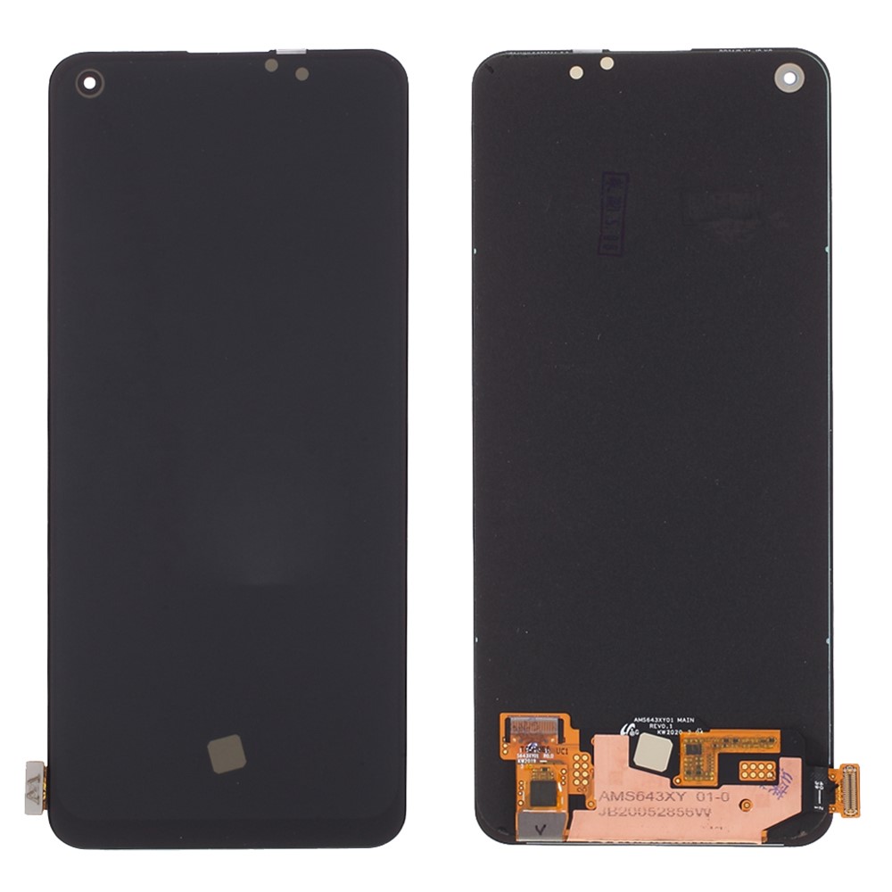 For Oppo Reno4 SE/Realme X7/X7 Pro/Q2 Pro LCD Screen and Digitizer Assembly Replacement Part (Non-OEM Screen Glass Lens, OEM Other Parts) - Black-1