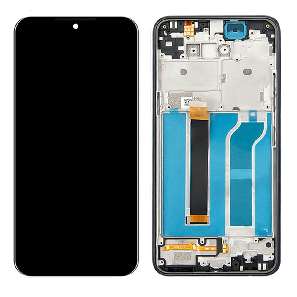 Assembly LCD Screen and Digitizer Assembly + Frame Part (without Logo) for LG Q51 LM-Q510 - Black-1