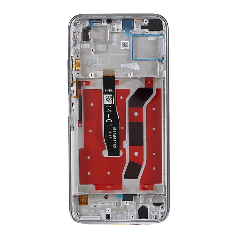 Para Huawei P40 Lite 4g/nova 6 SE LCD Pantalla y Conjunto Digitizer + Piezas de Reemplazo de Cuadro (sin Logotipo) - Plata-2