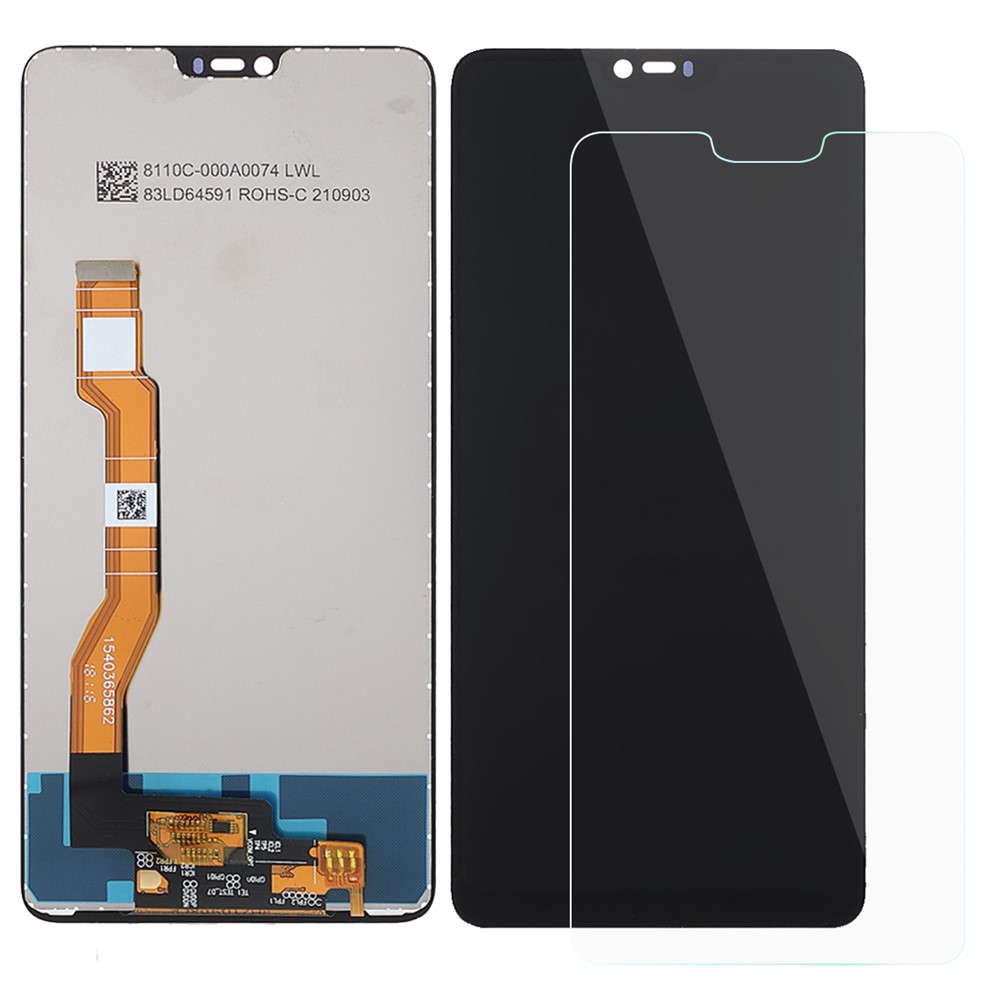 IPARTS EXPERT Grade C LCD Screen and Digitizer Assembly Replacement (without Logo) + Repair Tool Set + Tempered Glass for OPPO F7/A3-1