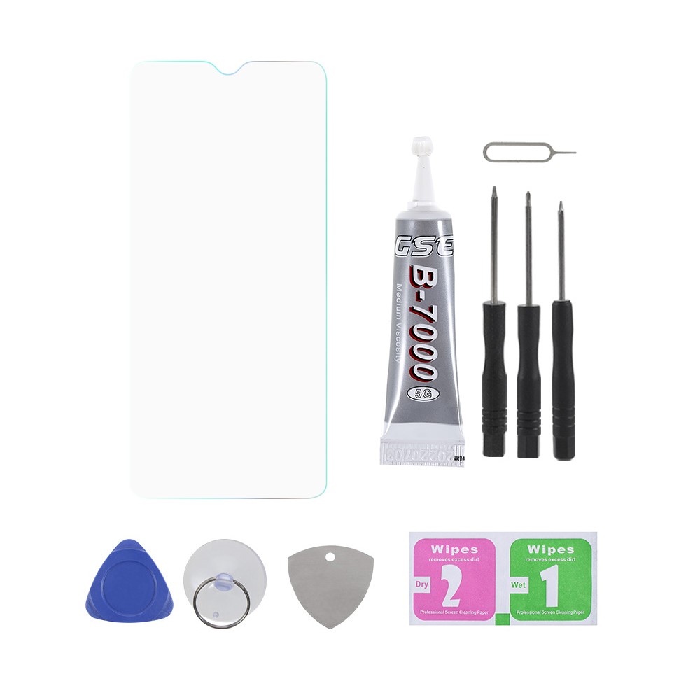 IPARTS EXPERT Grade C LCD Screen and Digitizer Assembly Replacement (without Logo) + Repair Tool Set + Tempered Glass for OPPO F9/A7X/F9 PRO/Realme U1-8