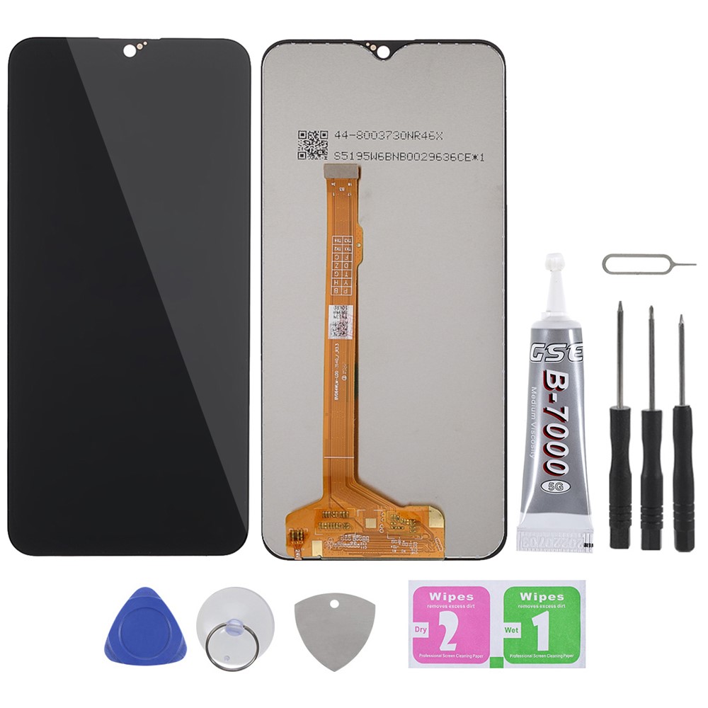 IPARTS EXPERT Grade C LCD Screen and Digitizer Assembly Replacement (without Logo) + Repair Tool Set + Tempered Glass for vivo Y3/Y11 (2019)/Y12/Y15/Y17-1