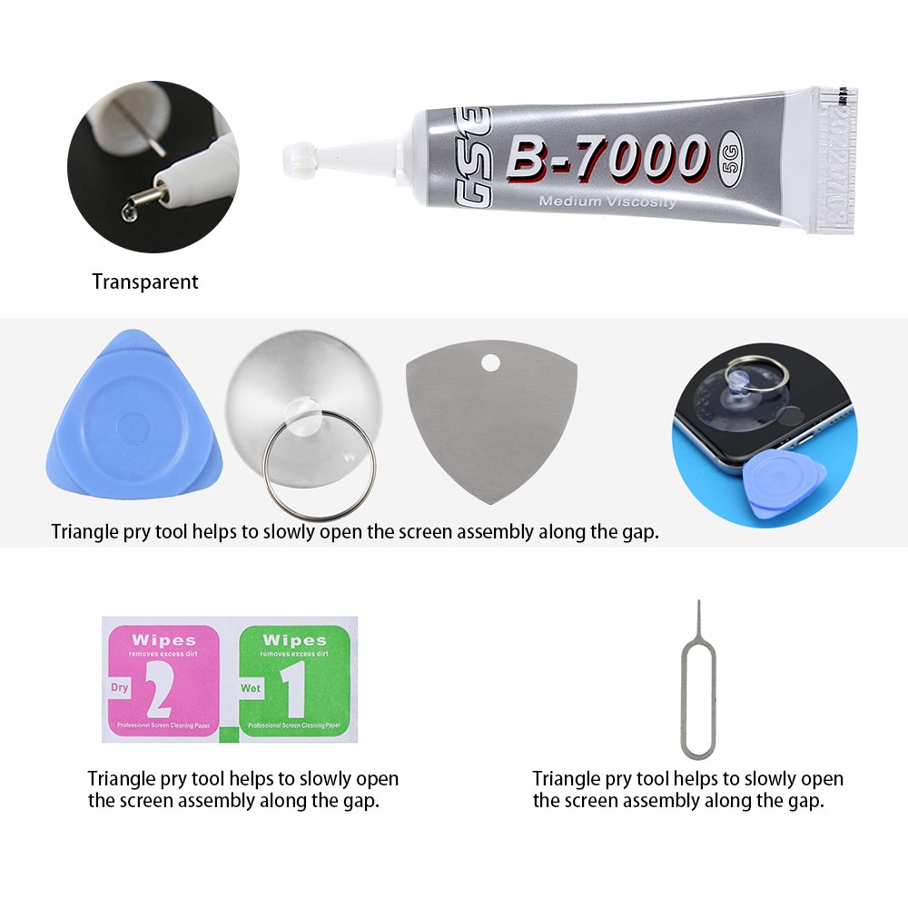 IPARTS EXPERT Grade C LCD Screen and Digitizer Assembly Replacement (without Logo) + Repair Tool Set + Tempered Glass for vivo Y3/Y11 (2019)/Y12/Y15/Y17-10