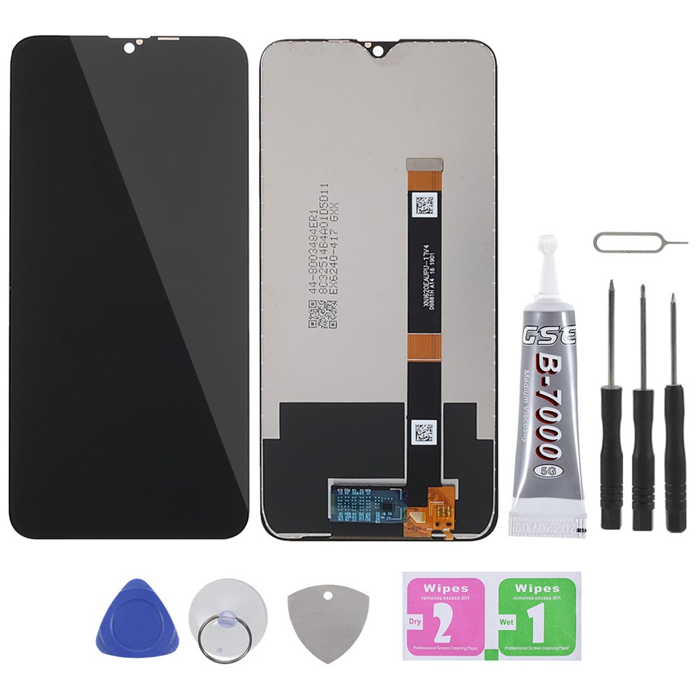 IPARTS EXPERT Grade C LCD Screen and Digitizer Assembly Replacement (without Logo) + Repair Tool Set + Tempered Glass for Oppo A7/AX7/A5s/AX5s/Realme 3/3i-1