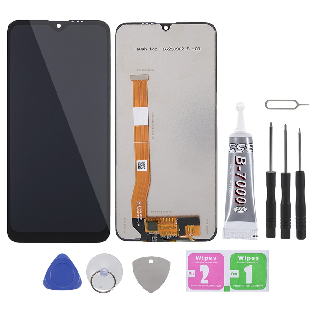 IPARTS EXPERT Grade C LCD Screen and Digitizer Assembly Replacement (without Logo) + Repair Tool Set + Tempered Glass for Oppo A1k/Realme C2 (2019)-1