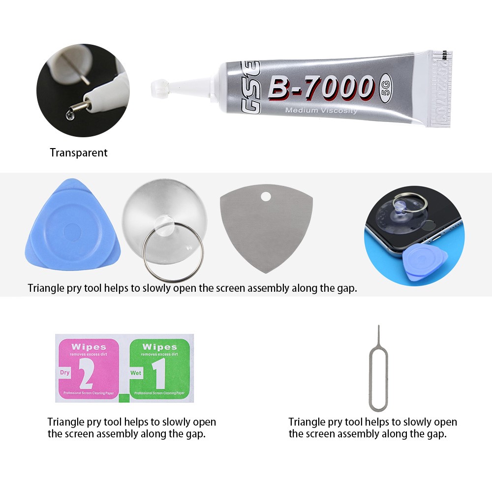 IPARTS EXPERT Grade C LCD Screen and Digitizer Assembly Replacement (without Logo) + Repair Tool Set + Tempered Glass for Oppo A1k/Realme C2 (2019)-10