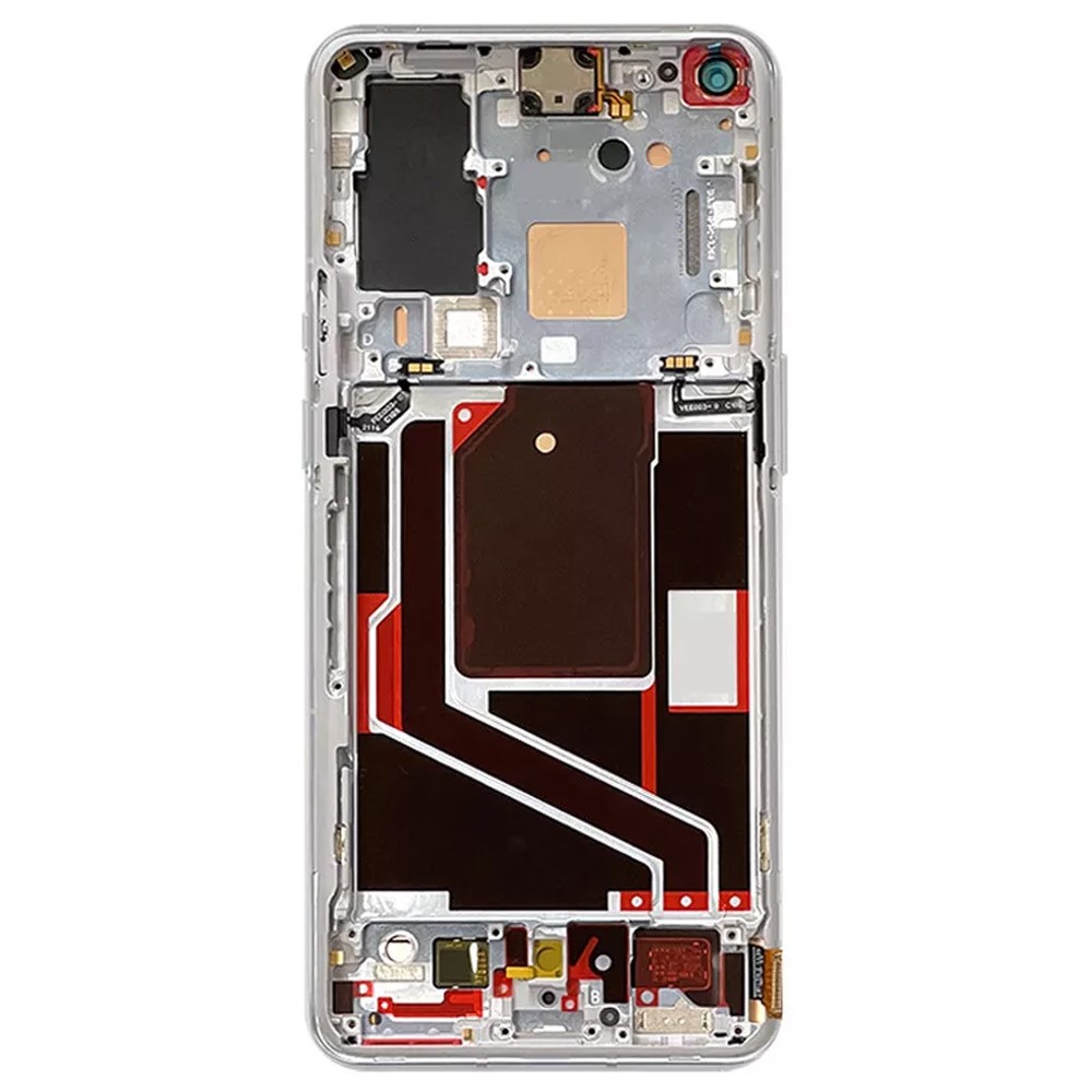 Grade B AMOLED Screen and Digitizer Assembly + Frame Part (without Logo) for OnePlus 9 Pro - Silver-3