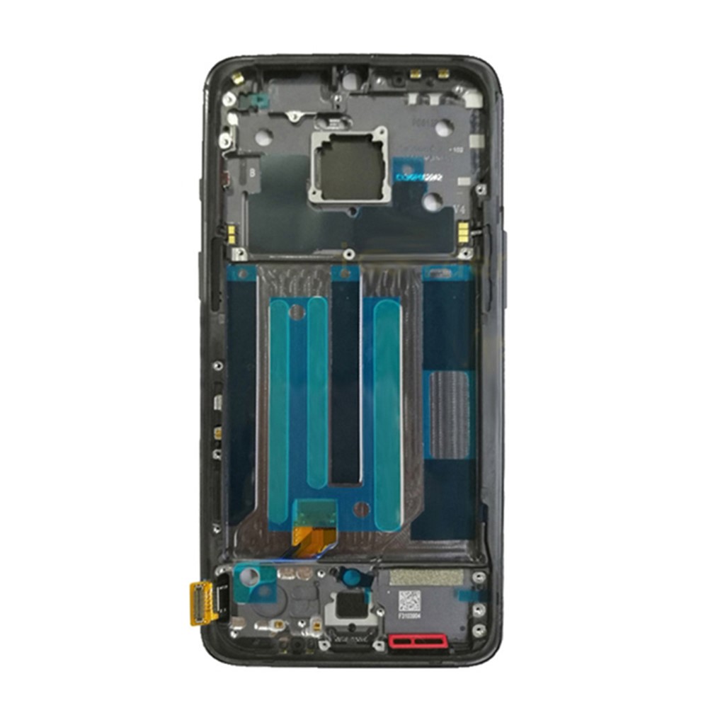 Grade B AMOLED Screen and Digitizer Assembly + Frame Part (without Logo) for OnePlus 7 - Black-3