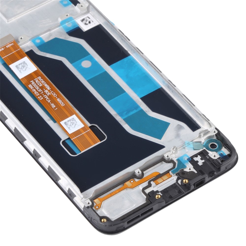 Grade C Assembly LCD Screen and Digitizer Assembly + Frame Part (without Logo) for Realme 6i-5
