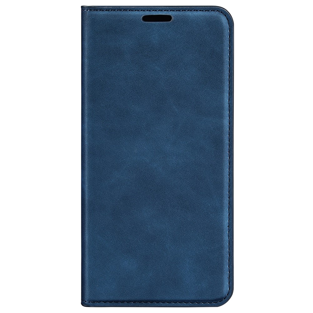 For Honor 70 Pro 5G PU Leather Wallet Case Flip Folio Stand Magnetic Absorption Protect Skin-touch Feeling Full Protection Cover - Blue-10