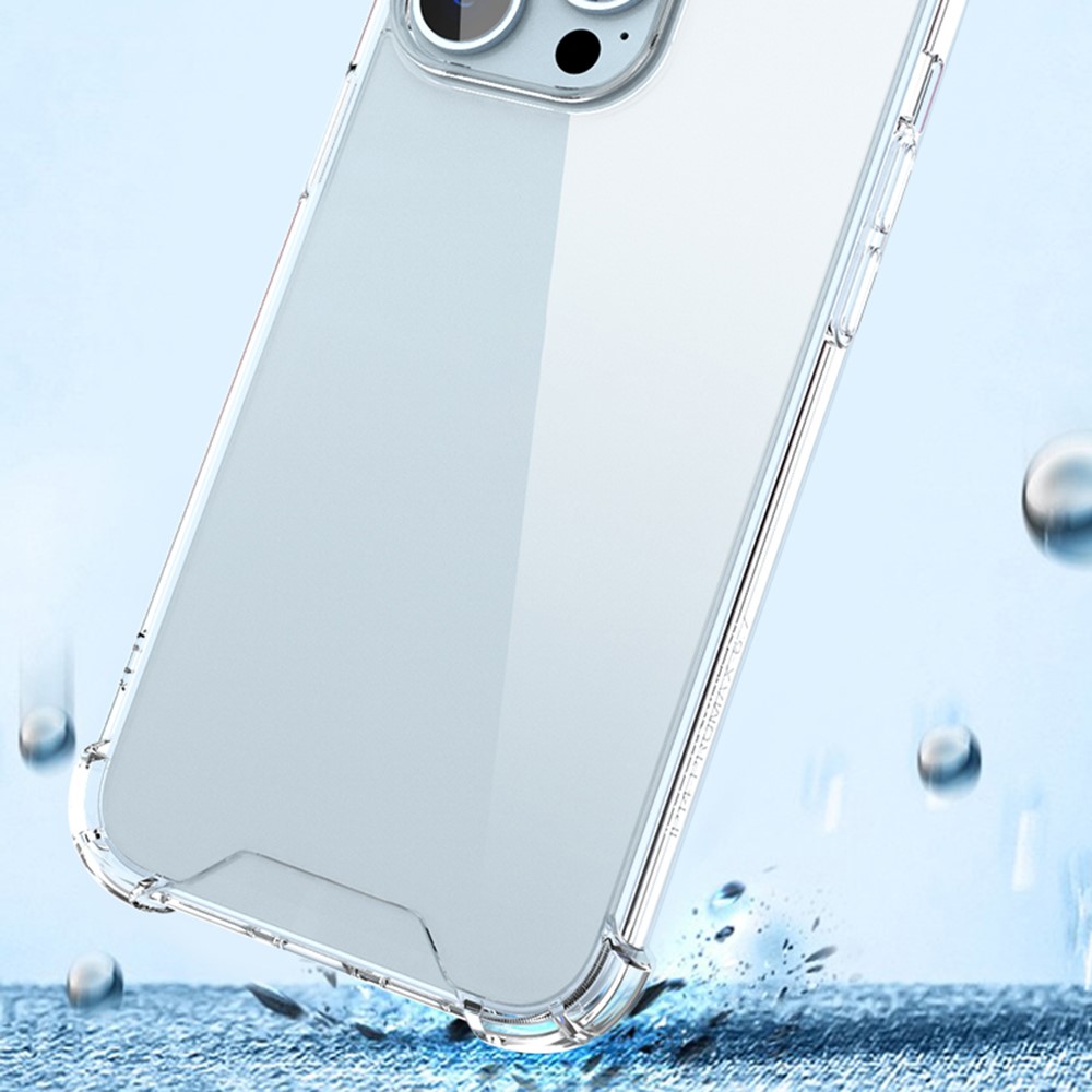 For iPhone 14 Pro 6.1 inch Soft TPU Frame + Acrylic Back Cover Four Corner Anti-drop Transparent Phone Case-4
