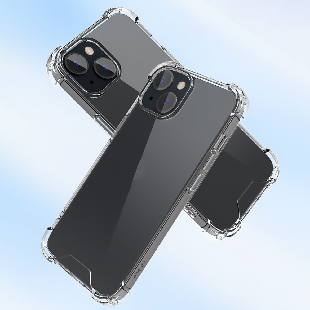 For iPhone 14 Max 6.7 inch Four Corner Drop-proof Clear TPU Frame + Acrylic Back Cover Shockproof Phone Case-8