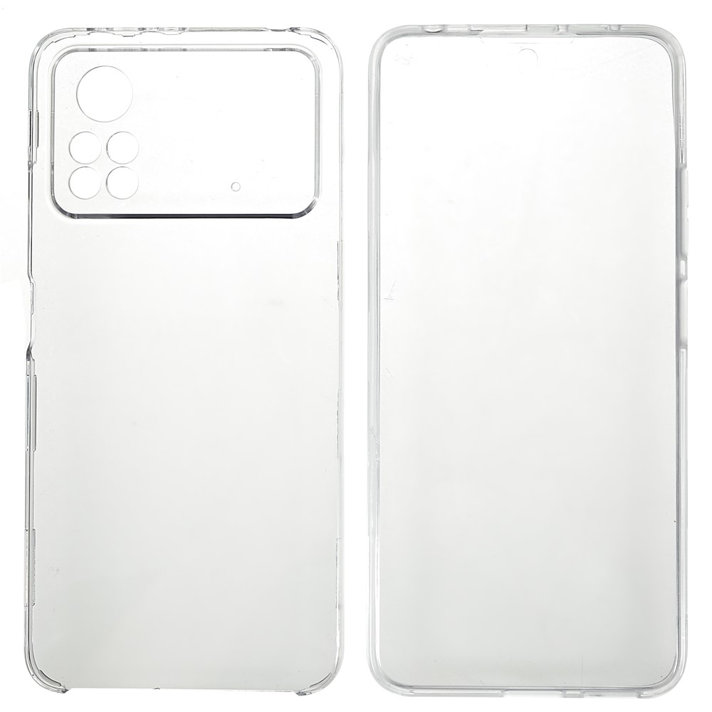 For Xiaomi Poco X4 Pro 5G Detachable 2-in-1 PET + TPU + Acrylic Phone Case Anti-drop Full Protection Cover-1