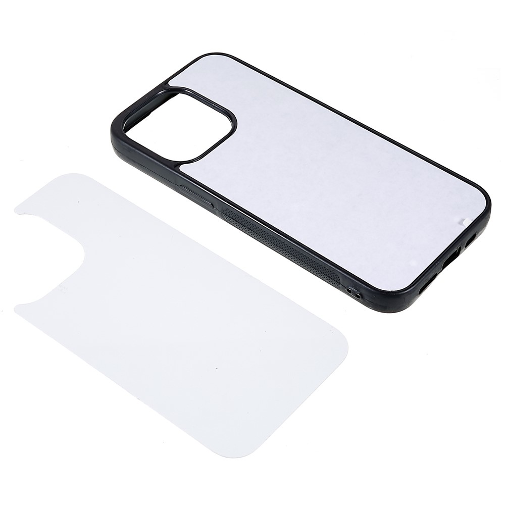 For iPhone 13 Pro 6.1 inch Anti-scratch TPU+PC Phone Case Shell with Aluminum Sheet Supporting Heat Transfer Printing-3