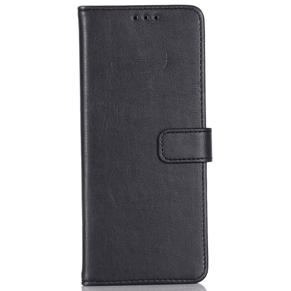 For Sony Xperia 10 IV 5G Anti-scratch Flip Folio PU Leather Vintage Cover Crazy Horse Texture Stand Wallet Style Full Protection Phone Case - Black-5
