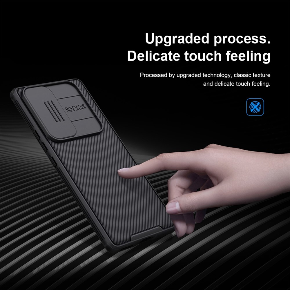 NILLKIN CamShield Pro Series for Honor 70 5G Slide Camera Protection Case Hard PC Soft TPU Shockproof Anti-Scratch Cover - Black-6