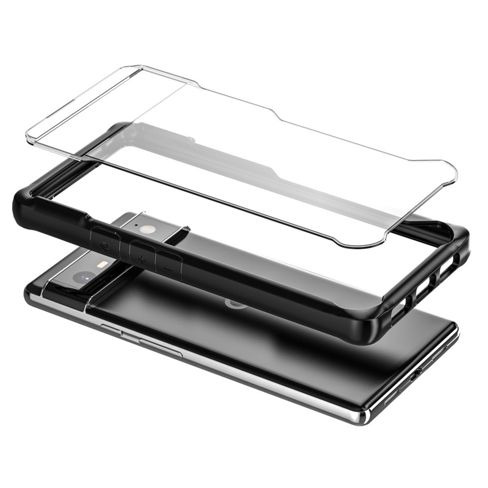 For Google Pixel 7 5G Transparent Acrylic Back + Soft TPU Frame Drop-proof Anti-scratch Cell Phone Case Cover-2